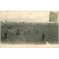 carte postale ancienne 11 LEZIGNAN. Vue générale 1910