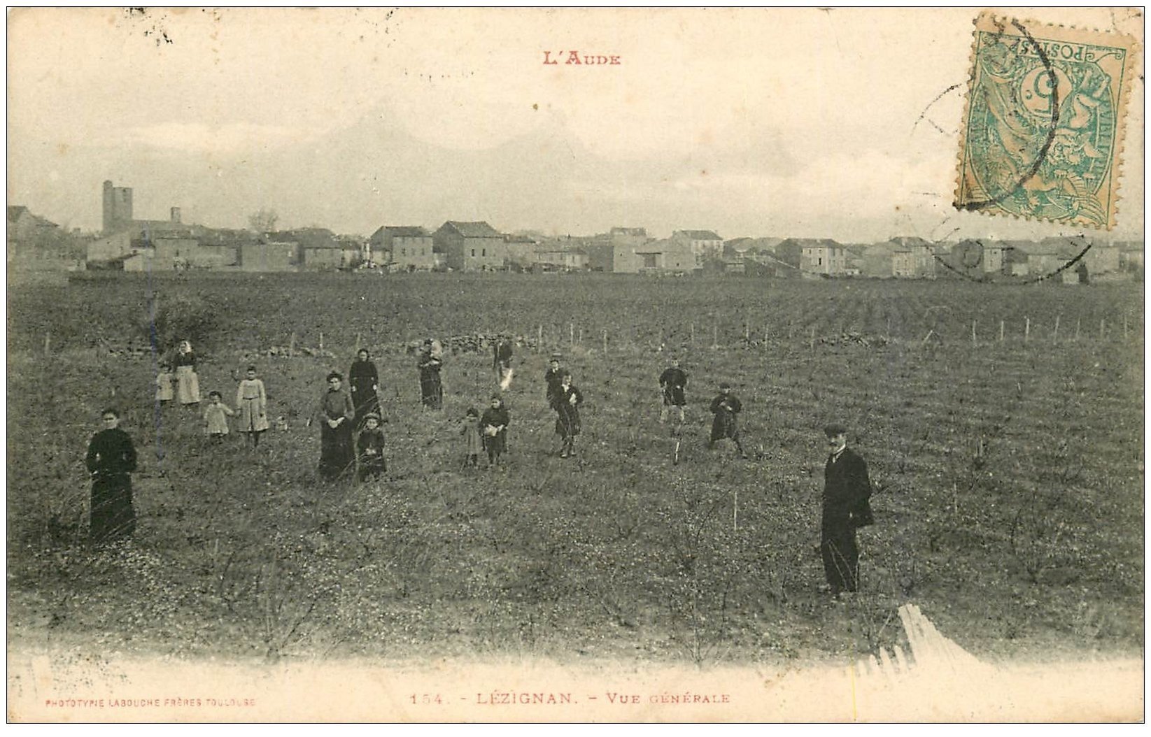 11 LEZIGNAN. Vue générale 1910