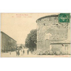 carte postale ancienne 11 LIMOUX. Tour Lapasset 1911
