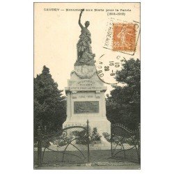 carte postale ancienne 59 CAUDRY. Monument aux Morts 1928