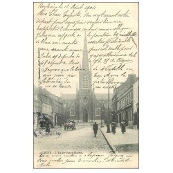 carte postale ancienne 59 CROIX. Eglise Saint-Martin 1904