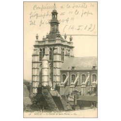 carte postale ancienne 59 DOUAI. Clocher de Saint-Pierre 1907