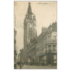 carte postale ancienne 59 DOUAI. Le Beffroi 1905. Modiste "" à Jeanne d'Arc ""