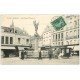 carte postale ancienne 59 DOUAI. Place Thiers 1911 vendeur ambulant en Carriole