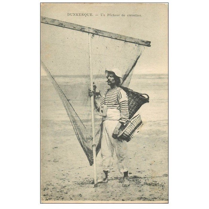 CARTE POSTALE - LA PÊCHE À LA CREVETTE - OBJETS & DÉCORATIONS - La Paysanne des Mers