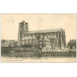 carte postale ancienne 59 ESTAIRES. L'Eglise 1905