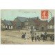 carte postale ancienne 59 HONNECHY. La Place 1912 Estaminet Guyot Delvalle