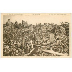 carte postale ancienne 59 LA BASSEE. La Grande Place bombardée