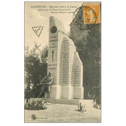carte postale ancienne 59 LANDRECIES. Monument aux Morts 1923
