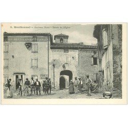 carte postale ancienne 11 MOUTHOUMET. Ancienne Porte Entrée de l'Eglise