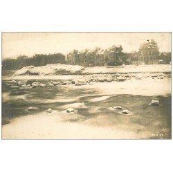 carte postale ancienne 59 MALO-LES-BAINS. Rare Carte Photo la Plage en Hiver. Photographe losfeld 17 Avenue Gaspard-Malo 1929