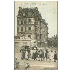 carte postale ancienne 59 MALO-LES-BAINS. Villa Faidherbe 1907 colorisée