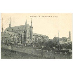 carte postale ancienne 59 MONT-DES-CATS. Abbaye. Tampon Hôtel Restaurant 1910