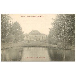 carte postale ancienne 59 RECQUIGNIES. Parc et Château