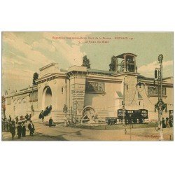 carte postale ancienne 59 ROUBAIX. Exposition de 1911. Palais des Mines. Wagon Arbel. Superbe Edition Laffineur Samin
