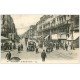 carte postale ancienne 59 ROUBAIX. La Rue de la Gare, grosse animation