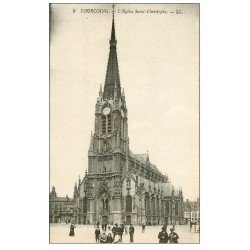 carte postale ancienne 59 TOURCOING. Eglise Saint-Christophe