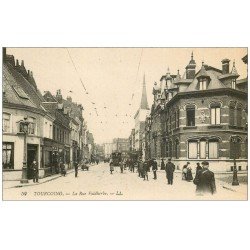 carte postale ancienne 59 TOURCOING. La Rue Faidherbe