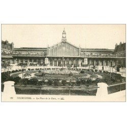 carte postale ancienne 59 TOURCOING. Place de la Gare