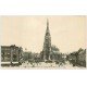 carte postale ancienne 59 TOURCOING. Place République Eglise Saint-Christophe