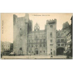 carte postale ancienne 11 NARBONNE. Hôtel de Ville