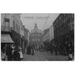 carte postale ancienne 59 TOURCOING. Rue de la Mairie