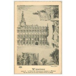 carte postale ancienne 59 VALENCIENNES. Carpeaux et Watteau. La Patrie livrée au pillage