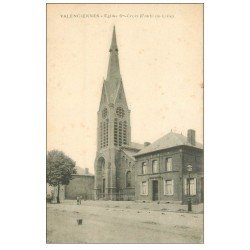 carte postale ancienne 59 VALENCIENNES. Eglise Faubourg de Lille