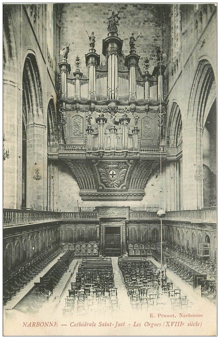 11 NARBONNE. Les Orgues Cathédrale Saint-Just 1910