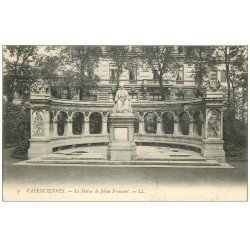 carte postale ancienne 59 VALENCIENNES. Statue Jehan Froissart 1904