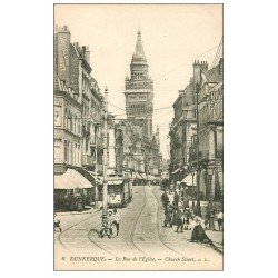 Superbe Lot de 10 Cpa DUNKERQUE 59. Rue Eglise, Poincaré à la Pointe, Ecluse, Phare, Parc Marine, Théâtre, Bassins etc..