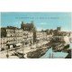 carte postale ancienne 11 NARBONNE. Moulin et Rue Jean-Jaurès 1926. Péniche Lavoir