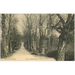 carte postale ancienne 50 ABBAYE DE MONTEBOURG. Avenue du Bois 1923
