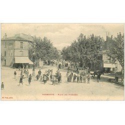 carte postale ancienne 11 NARBONNE. Place des Pyrénées 1906