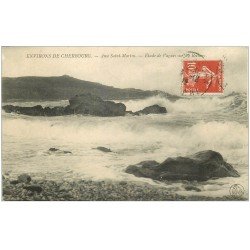 carte postale ancienne 50 ANSE SAINT-MARTIN. Près Cherbourg 1912