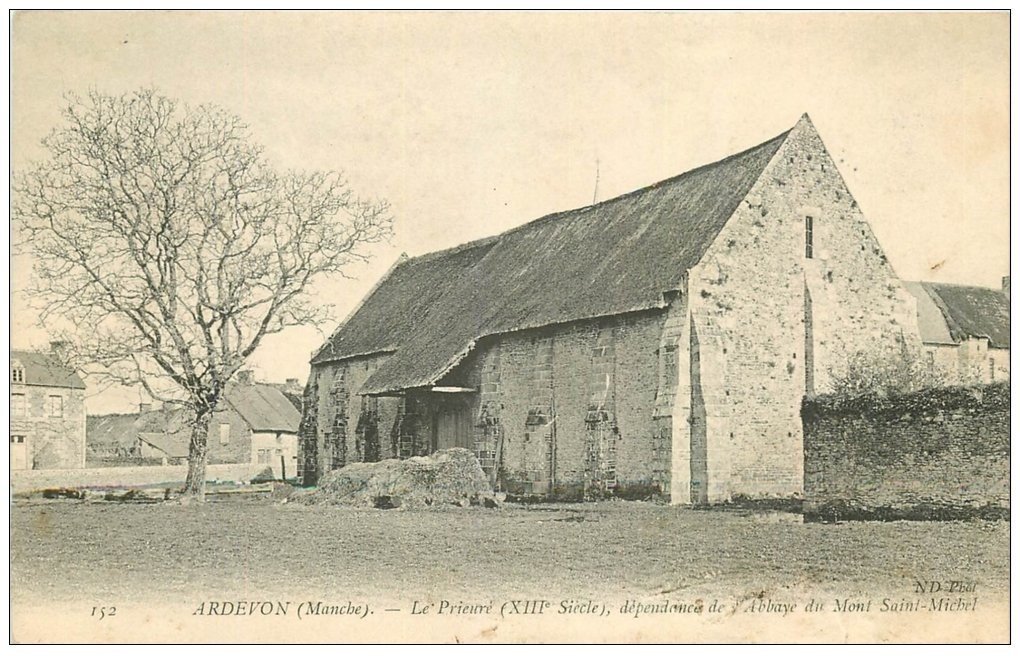 carte postale ancienne 50 ARDEVON. Le Prieuré