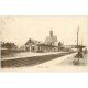 carte postale ancienne 02 CHAUNY. La Gare. Timbre manquant...