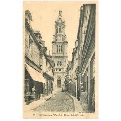 carte postale ancienne 50 AVRANCHES. Eglise Rue des Trois-Rois Chapelier