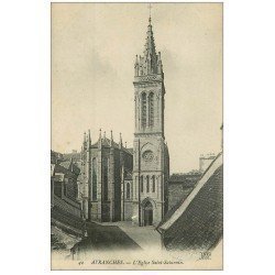 carte postale ancienne 50 AVRANCHES. Eglise Saint-Saturnin