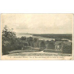 carte postale ancienne 50 AVRANCHES. Jardin des Plantes et Baie Saint-Michel 1905