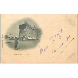 carte postale ancienne 50 AVRANCHES. Le Donjon 1901