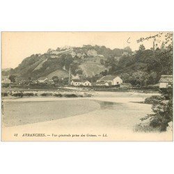 carte postale ancienne 50 AVRANCHES. Vue des Grèves