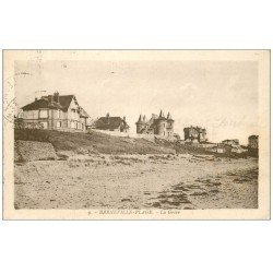 carte postale ancienne 50 BARNEVILLE. La Grève 1929