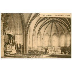 carte postale ancienne 50 BRECEY. Eglise 1961