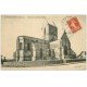 carte postale ancienne 50 BRICQUEBEC. Ruines ancienne Eglise 1914