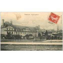 carte postale ancienne 50 CARENTAN. Ecole Supérieure 1908