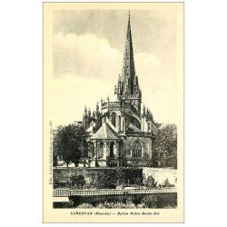 carte postale ancienne 50 CARENTAN. Eglise Notre-Dame