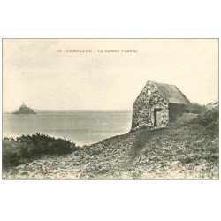 carte postale ancienne 50 CAROLLES. Cabane Vauban 12