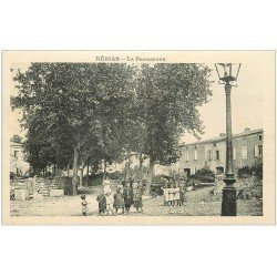 11 NEBIAS. La Promenade. Carte Notice