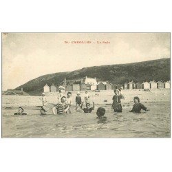 carte postale ancienne 50 CAROLLES. Le Bain